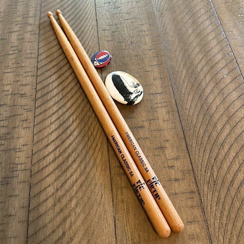 🎶 Drum🥁Sticks VicFirth American🇺🇸Classic 5A 🥁Led Zeppelin & Dead Buttons 2!